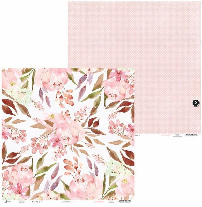 Sada scrapbookových oboustranně potištěných papírů P13 6x6" Love in Bloom