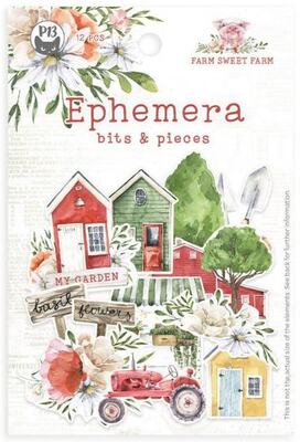 Papírové výseky P13 - Farm Sweet Farm - sada 12 ks