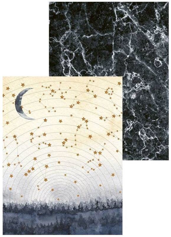 Sada scrapbookových oboustranně potištěných papírů P13 6x8" Soulmate - sada 24 listů