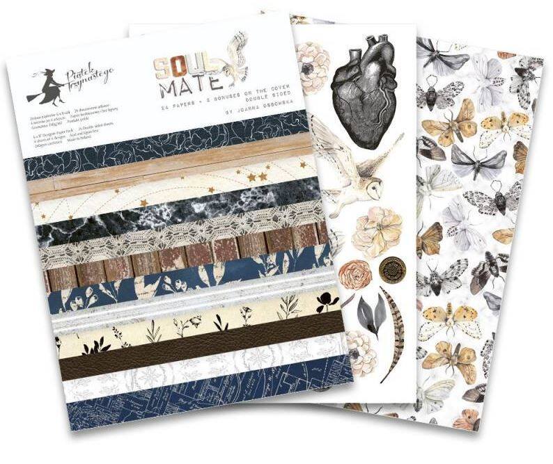 Sada scrapbookových oboustranně potištěných papírů P13 6x8" Soulmate - sada 24 listů