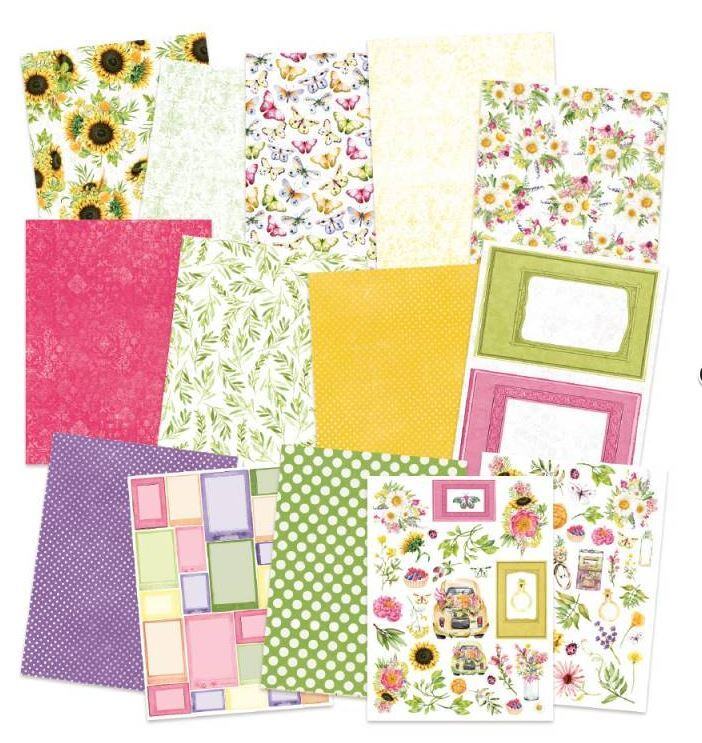 Sada scrapbookových oboustranně potištěných papírů P13 6x8" The Four Seasons - Summer - sada 24 listů
