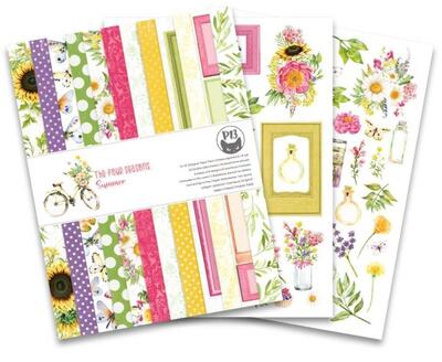 Sada scrapbookových oboustranně potištěných papírů P13 6x8" The Four Seasons - Summer - sada 24 listů