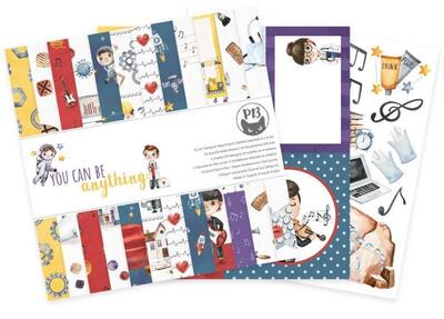 Sada scrapbookových oboustranně potištěných papírů P13 12x12" You can be - sada 12 listů