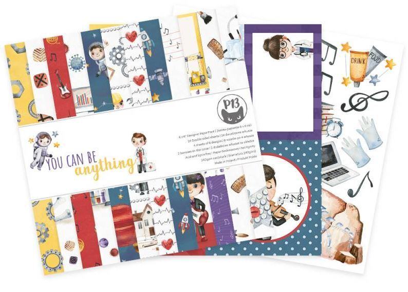 Sada scrapbookových oboustranně potištěných papírů P13 12x12" You can be - sada 12 listů