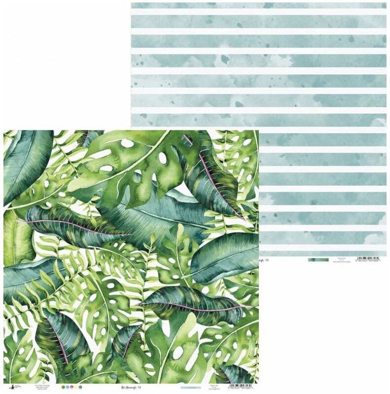 Sada scrapbookových oboustranně potištěných papírů P13 12x12" Let´s Flamingle