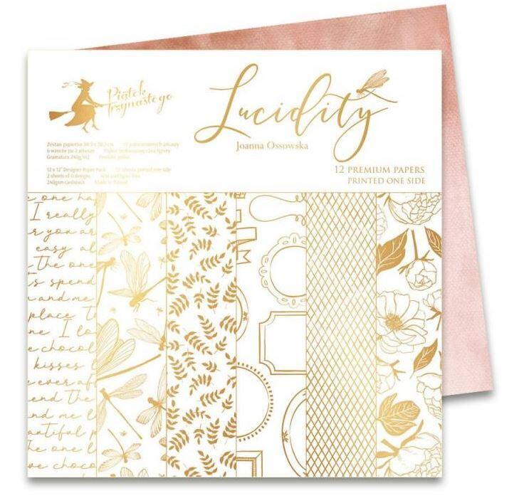 Sada scrapbookových oboustranně potištěných papírů P13 12x12" Lucidity - sada 12 listů