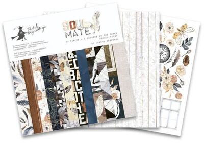 Sada scrapbookových oboustranně potištěných papírů P13 12x12" Soulmate - sada 12 listů