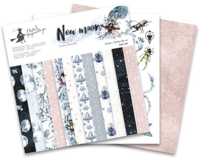 Sada scrapbookových oboustranně potištěných papírů P13 12x12" New Moon - sada 12 listů
