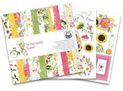 Sada scrapbookových oboustranně potištěných papírů P13 12x12" The Four Seasons - Summer - sada 12 listů
