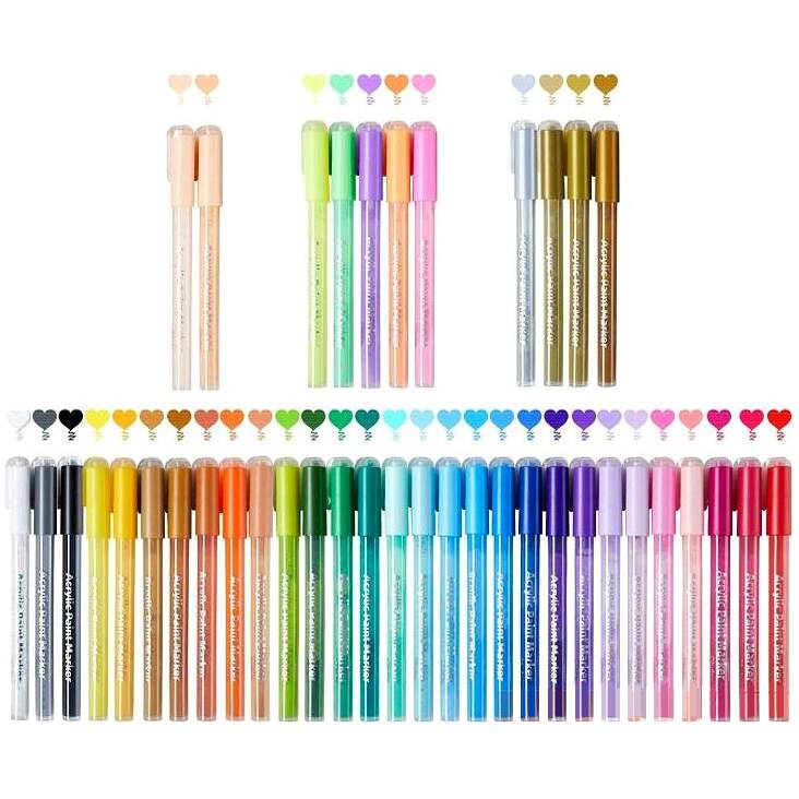 Akrylové popisovače OHUHU - sada 40 ks