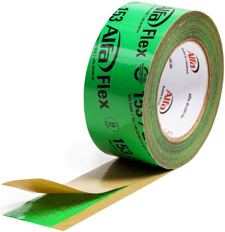 Parotěsná páska PE ALFA FLEX - detail rozvinuté role