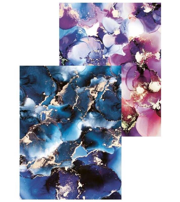 Sada scrapbookových oboustranně potištěných papírů P13 6x8" Marble - sada 24 listů