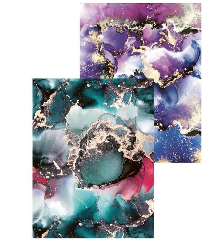 Sada scrapbookových oboustranně potištěných papírů P13 6x8" Marble - sada 24 listů