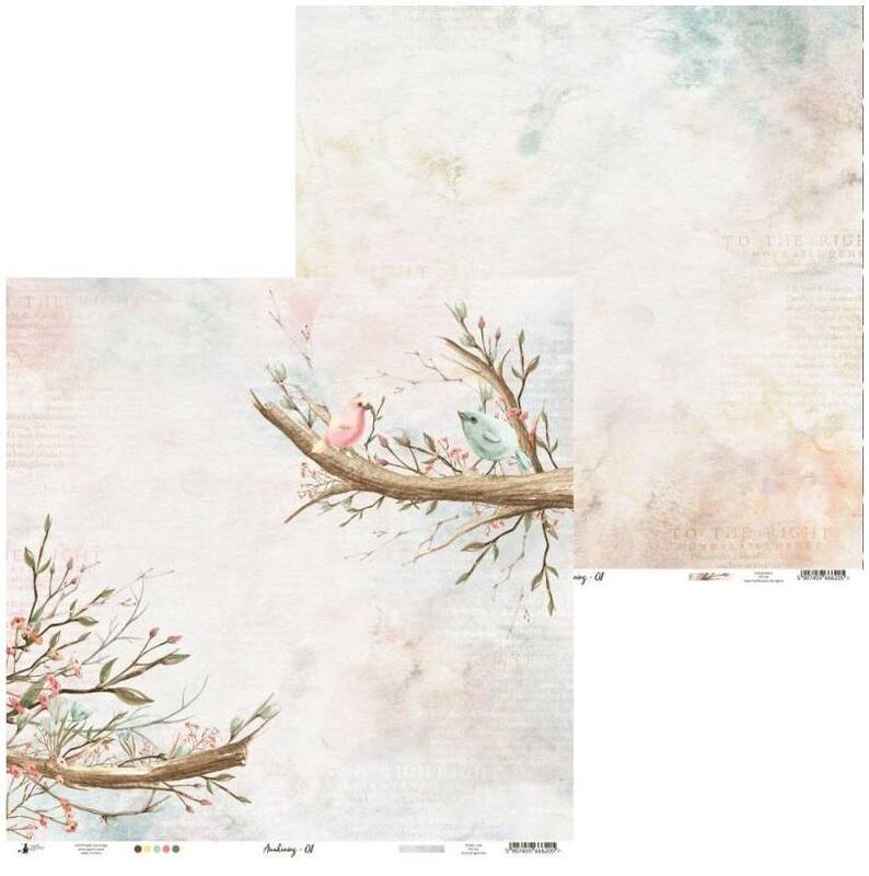 Sada scrapbookových oboustranně potištěných papírů P13 12x12" Awakening - sada 12 listů
