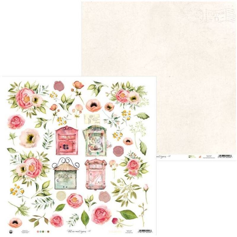 Sada scrapbookových oboustranně potištěných papírů P13 12x12" Till we meet again - sada 12 listů
