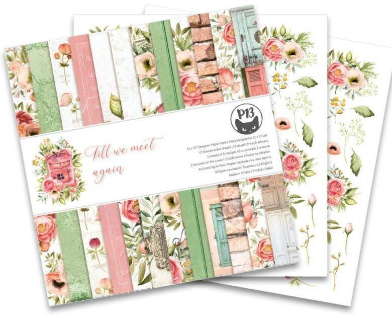 Sada scrapbookových oboustranně potištěných papírů P13 12x12" Till we meet again - sada 12 listů
