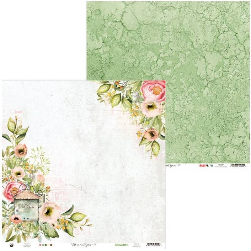 Sada scrapbookových oboustranně potištěných papírů P13 12x12" Till we meet again - sada 12 listů