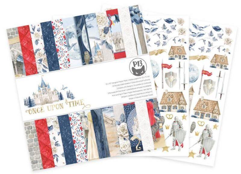 Sada scrapbookových oboustranně potištěných papírů P13 12x12" Once Upon a Time - sada 12 listů