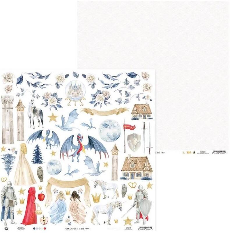 Sada scrapbookových oboustranně potištěných papírů P13 12x12" Once Upon a Time - sada 12 listů