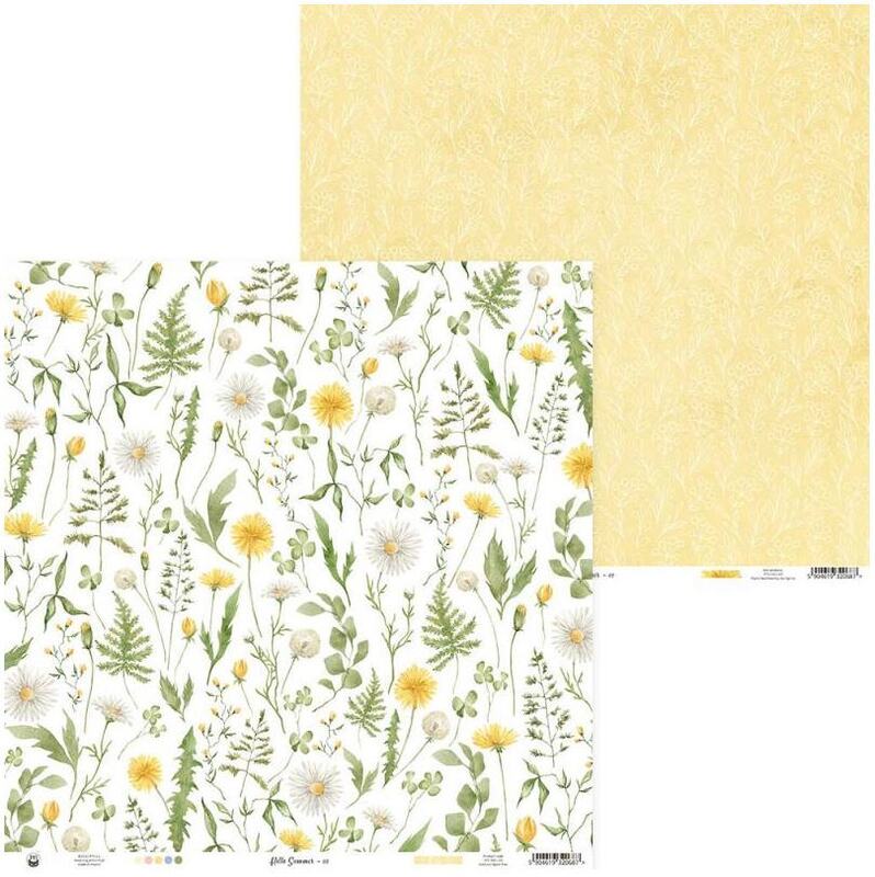 Sada scrapbookových oboustranně potištěných papírů P13 12x12" Hello Summer - sada 12 listů