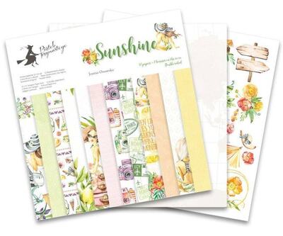 Sada scrapbookových oboustranně potištěných papírů P13 12x12" Sunshine - sada 12 listů