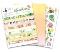 Sada scrapbookových oboustranně potištěných papírů P13 6x8" Sunshine - sada 24 listů