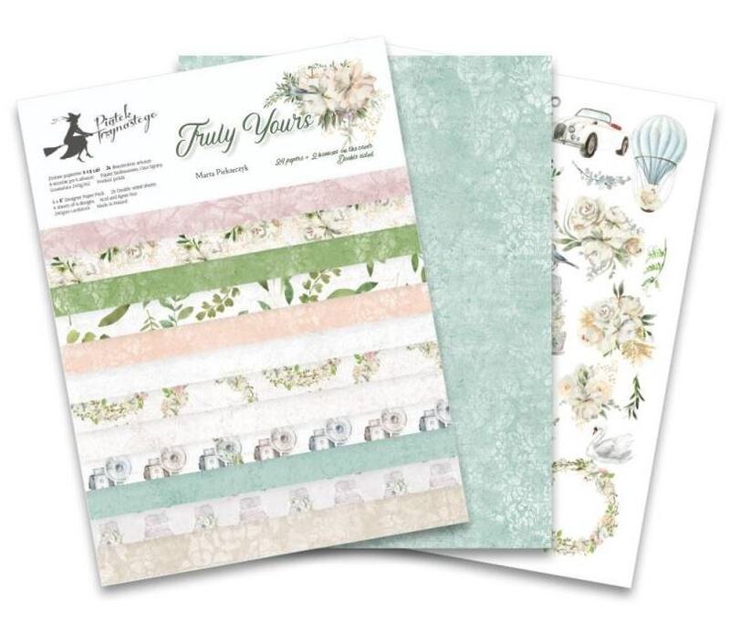 Sada scrapbookových oboustranně potištěných papírů P13 6x8" Truly Yours - sada 24 listů