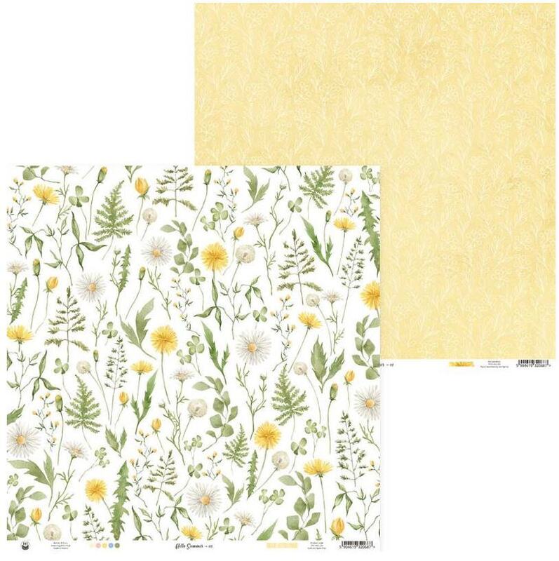 Sada scrapbookových oboustranně potištěných papírů P13 6x6" Hello Summer - sada 24 listů