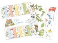 Sada scrapbookových oboustranně potištěných papírů P13 6x6" Hello Summer - sada 24 listů