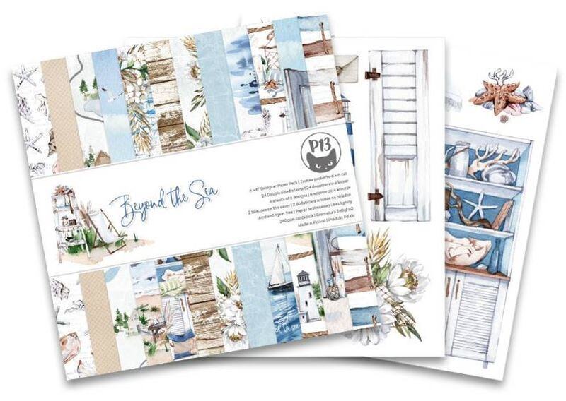 Sada scrapbookových oboustranně potištěných papírů P13 6x6" Beyond the Sea