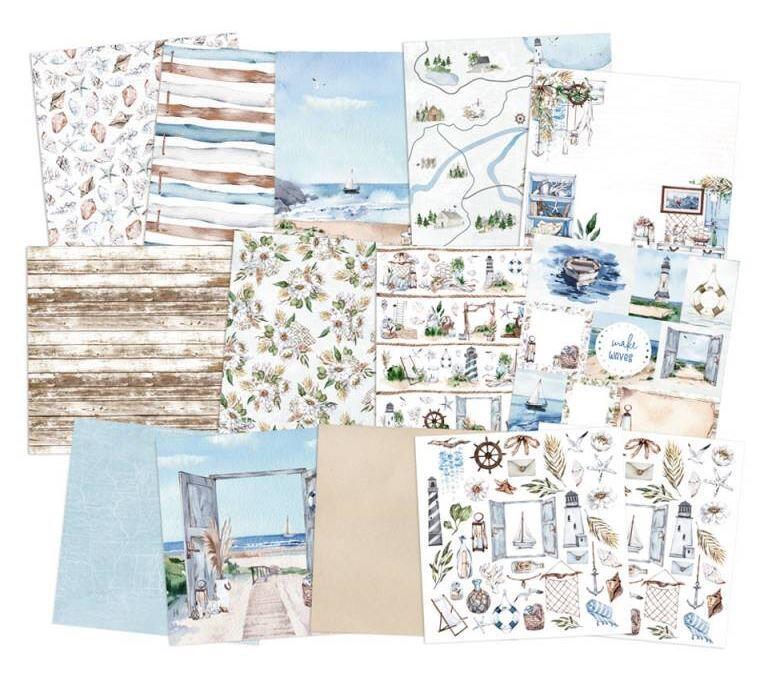 Sada scrapbookových oboustranně potištěných papírů P13 6x6" Beyond the Sea