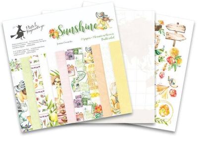 Sada scrapbookových oboustranně potištěných papírů P13 6x6" Sunshine - sada 24 listů