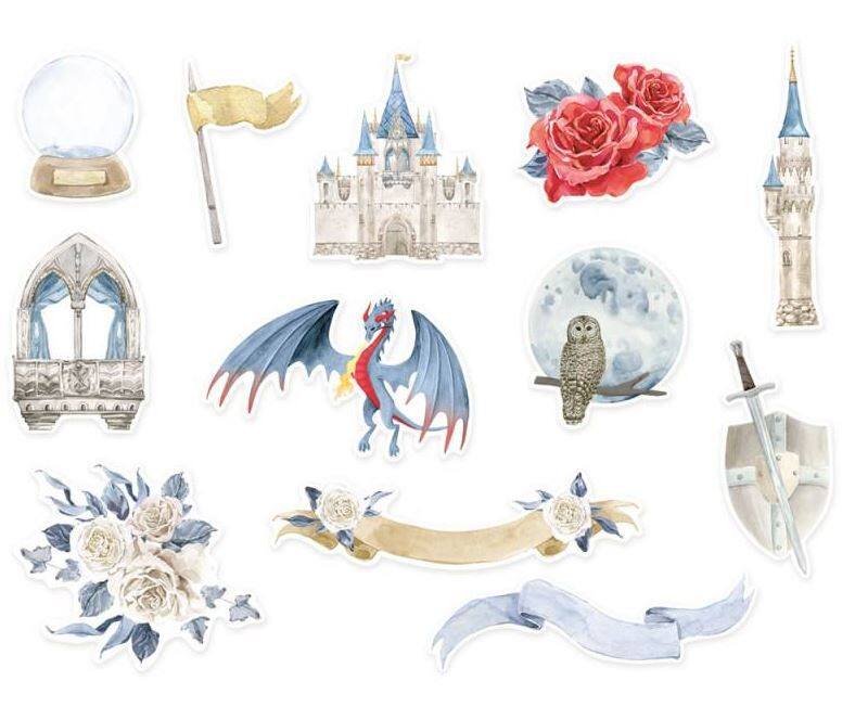 Papírové výseky P13 - Once Upon a Time - sada 12 ks