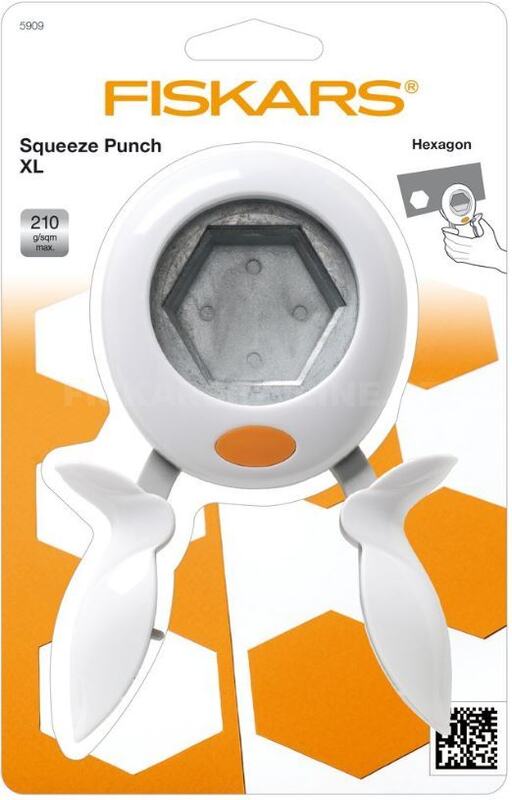 Ozdobná páková děrovačka XL hexagon 50 mm