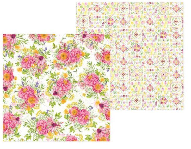 Sada scrapbookových oboustranně potištěných papírů P13 6x6" The Four Seasons - Summer - sada 24 listů