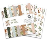 Sada scrapbookových oboustranně potištěných papírů P13 12x12" Forest tea party - sada 12 listů