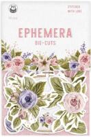 Papírové výseky P13 - Stitched with love - sada 12 ks