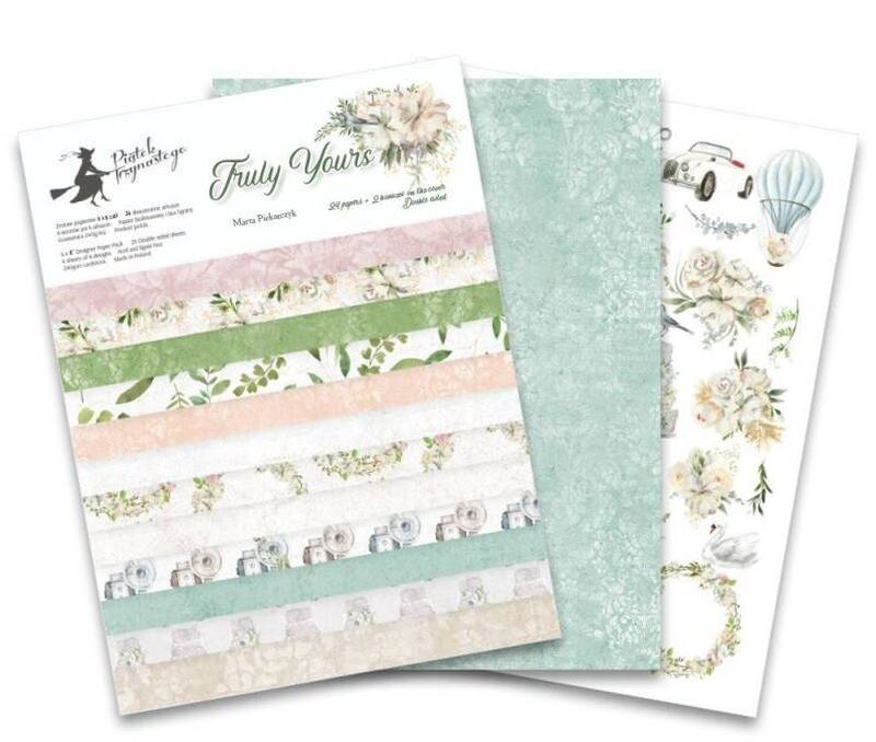 Sada scrapbookových oboustranně potištěných papírů P13 6x6" Truly Yours - sada 24 listů