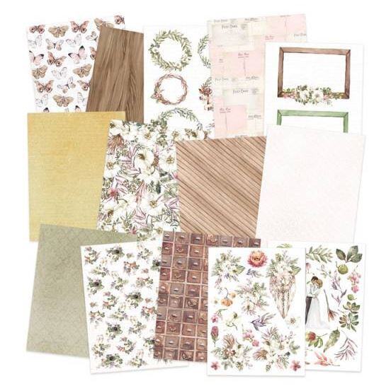 Sada scrapbookových oboustranně potištěných papírů P13 6x8" Always and Forever - sada 24 listů