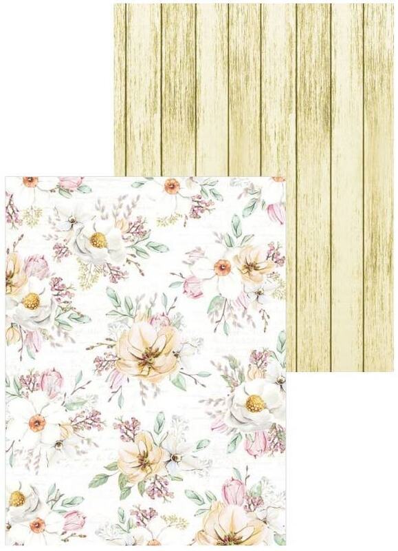 Sada scrapbookových oboustranně potištěných papírů P13 6x8" The four seasons - Spring - sada 24 listů