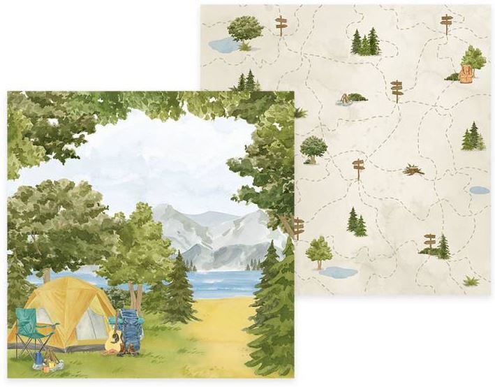 Sada scrapbookových oboustranně potištěných papírů P13 6x6" Hit the road - sada 24 listů