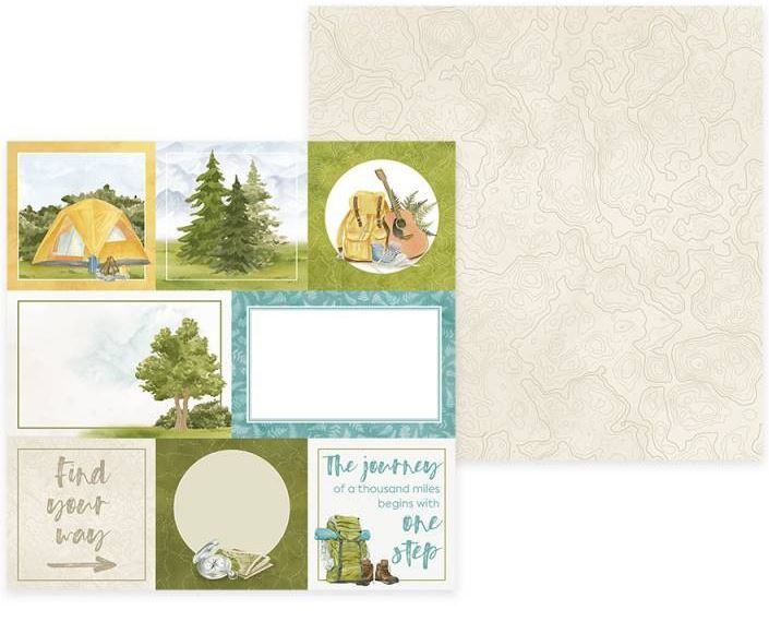 Sada scrapbookových oboustranně potištěných papírů P13 6x6" Hit the road - sada 24 listů