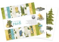 Sada scrapbookových oboustranně potištěných papírů P13 6x6" Hit the road - sada 24 listů