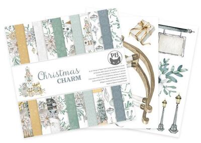 Sada scrapbookových oboustranně potištěných papírů P13 6x6" Christmas Charm - sada 24 listů Sada scrapbookových oboustranně potištěných papírů P13 6x6" Christmas Charm - sada 24 listů