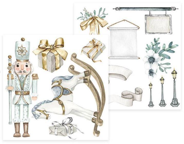 Sada scrapbookových oboustranně potištěných papírů P13 6x6" Christmas Charm - sada 24 listů