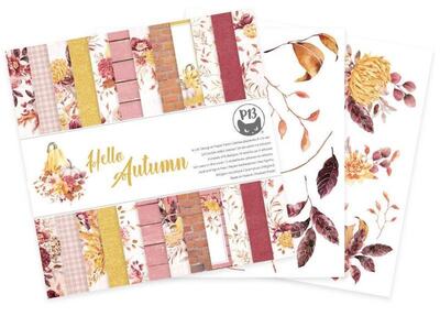 Sada scrapbookových oboustranně potištěných papírů P13 6x6" Hello Autumn - sada 24 listů Sada scrapbookových oboustranně potištěných papírů P13 6x6" Hello Autumn - sada 24 listů