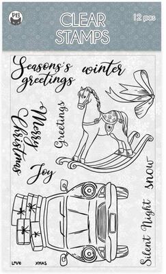 Silikonová razítka P13 - Christmas Charm - sada 12 ks Silikonová razítka P13 - Christmas Charm - sada 12 ks