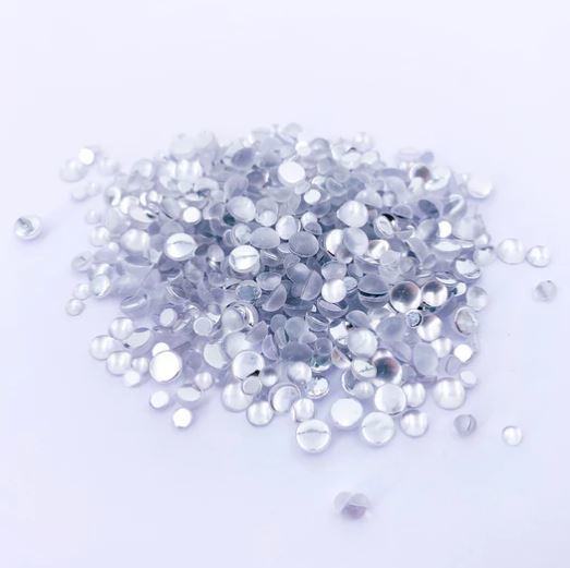 Perličky MODA SCRAP - Semi Pearls stříbrné matné - balení 5 g