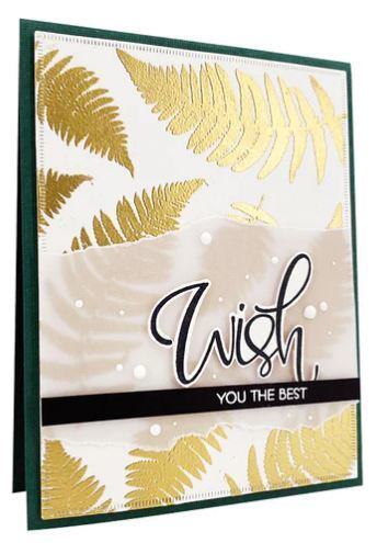 Silikonová razítka MODA SCRAP - Kapradí - sada 19 ks