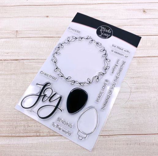 Silikonová razítka MODA SCRAP - Vánoční světýlka - sada 13 ks